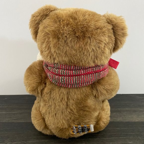 The Vermont Teddy Bear Company Plush Jointed Winter Scarf Stuffed Animal Toy 17" - Picture 5 of 11